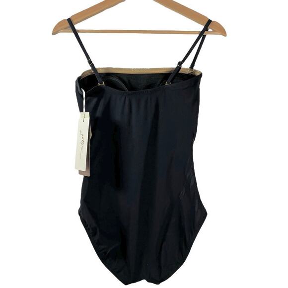 New Women’s Gottex Onyx Bandeau One-Piece Swimsuit Size 8 - Picture 7 of 8